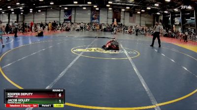 96 lbs Rd# 9- 2:15pm Saturday Final Pool - Kooper Deputy, POWA vs Jacob Holley, Minion Black