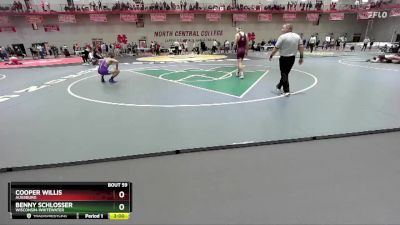 165 lbs Champ. Round 1 - Cooper Willis, Augsburg vs Benny Schlosser, Wisconsin-Whitewater