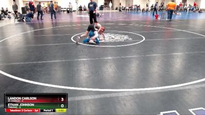 95 lbs Placement (4 Team) - Landon Carlson, St. Charles vs Ethan Johnson, TMBWWG
