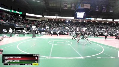 130 lbs Quarterfinal - Hunter Lawson, GFF2 vs Moses McDougal, OHCA