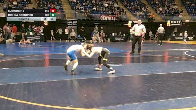 55 lbs Consy 2 - Eli Roberts, West Allegheny vs Joshua Kostovick, Corry
