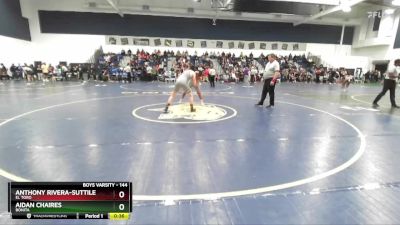 144 lbs Cons. Round 1 - Aidan Chaires, Bonita vs Anthony Rivera-Suttile, El Toro