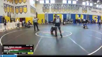 132 lbs Round 3 - Mikel Pierce-Walker, Jensen Beach vs King James Perry, South Dade