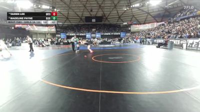 Girls 2A 155 lbs 3rd Place Match - Madeline Payne, Black Hills (Girls) vs Tairen Lee, Orting (Girls)