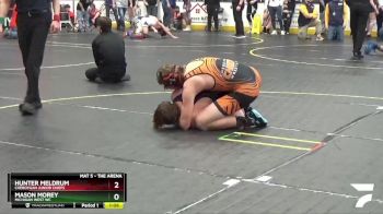 195 lbs Cons. Semi - Hunter Meldrum, Cheboygan Junior Chiefs vs Mason Morey, Michigan West WC