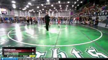 64 lbs Quarterfinal - Payton Soto, Sunnyside Ironman Wrestling vs Isabella Brown, Team Real Life Wrestling