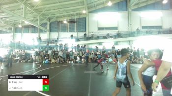 69 lbs Consolation - Aiden Fine, Lawc vs Josiah Kim, Rancho Bernardo WC