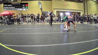 90 lbs Quarterfinal - Troy Garza, The Valley WC vs Mason Worden, Gold Rush Wr Ac