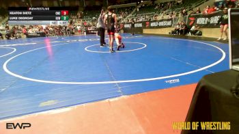 110 lbs Quarterfinal - Keaton Dietz, Cowboy Wrestling Club vs Luke DeGroat, Dominate Club Wrestling