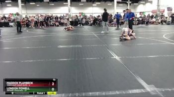 72 lbs Round 6 (8 Team) - London Powell, Armory Athletics vs Maddox Plambeck, Terps East Coast Elite