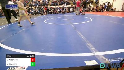 58 lbs Consi Of 8 #2 - Kyzer Welch, Heat vs Achilles Davie, Salina Wrestling Club