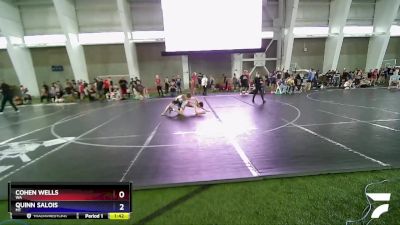 108 lbs 1st Place Match - Cohen Wells, WA vs Quinn Salois, MT