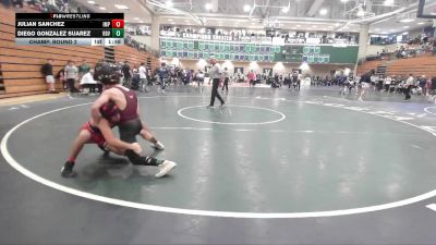 126 lbs Champ. Round 2 - Julian Sanchez, Imperial vs Diego Gonzalez Suarez, Rancho Buena Vista