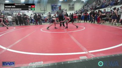 70 lbs Consi Of 8 #2 - Tucker Tate, Grove Takedown Club vs Ryker Roedenbeck, Tahlequah Wrestling Club