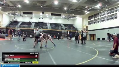 125 lbs Cons. Semi - Brendan Bentz, Club Madison Wrestling vs Isaac Dill, Indiana