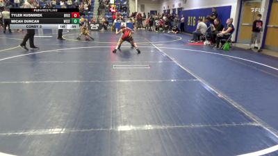 74 lbs Consy 3 - Tyler Kusmirek, Brecksville vs Micah Duncan, Westshore W.C.