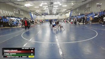 47-49 lbs Round 2 - Tysen Tanaka, Team Prestige vs Oaken Lorance, Sanderson Wrestling Academy