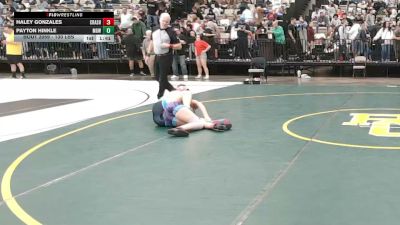 130 lbs Final - Haley Gonzales, Crash GWC vs Payton Hinkle, Misfits Girls Wrestling