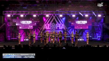 Champion Cheer - Lightning [2026 L4.2 Senior Day 2] 2026 Aloha Grand Nationals