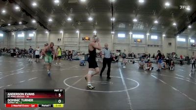 190 lbs Round 5 (6 Team) - Anderson Evans, St. Paris Graham vs Dominic Turner, Osprey WC