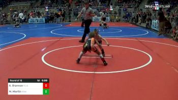 43 lbs Prelims - Aaron Brannon, Tulsa McClain Pin-King All Stars vs Mayson Martin, StandFast Wrestling