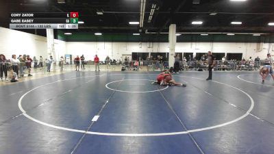 132 lbs Consi Of 128 #2 - Cory Zator, IL vs Gabe Easey, GA