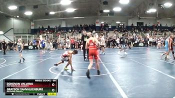 80 lbs Champ. Round 1 - Grayson VanValkenburg, Michigan Premier vs Donovan Valvano, Fitz Wrestling Academy