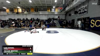 285 lbs Champ. Round 2 - Luis Zamora, Warren vs Michael Bristow, Santa Margarita