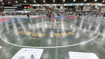 130 lbs Cons. Round 3 - Kaylee Orcutt, Miles City Wrestling Club vs Brooklynn Baird, Whitewood Wrestling Club