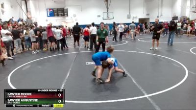 65 lbs Cons. Semi - Sawyer Moore, LA Elite Wrestling vs Sawyer Augustine, Unattached