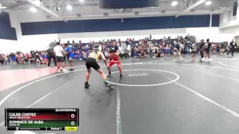 126 lbs Quarterfinal - Caleb Cortez, Ayala Wrestling vs Dominick De Alba, Santa Fe