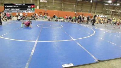 37 lbs Rr Rnd 1 - Roselyn Kogut, Michigan Wrestling Academy - GK8E vs Violet Engleright, New England Trappers Red - GK8E
