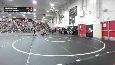 150 lbs Champ. Round 2 - Andres Garcia, Antelope Valley vs Michael Jimenez, La Quinta/LQ