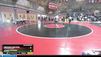 165 lbs Quarterfinal - Armando Renteria, Moorpark College vs Joseph Estrada, Rio Hondo