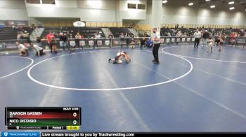 62 lbs Semifinal - Dawson Gassen, SD vs Nico Distasio, IL