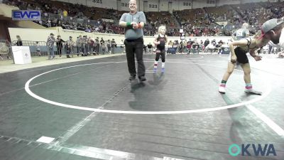 66 lbs Quarterfinal - Paige Patrick, Coweta Tiger Wrestling vs Harper Hubbard, Henryetta Knights Wrestling Club