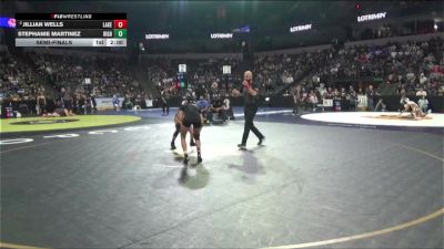 100 lbs Semifinal - Jillian Wells, Lakeside (SS) vs Stephanie Martinez, Highland (Bakersfield) (CS)