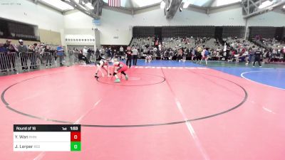 122-H lbs Round Of 16 - Youti Wan, Rhino Wrestling vs Jack Lorper, Red Nose WC