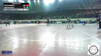 80 lbs 5th Place - Colyn Eardley, Sand Springs Jr High vs Krislee Stout, Little Axe Takedown Club