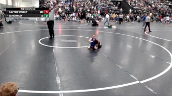 37 lbs Quarterfinal - Xavyer Wright, Mid West Destroyers vs Zane Ryley, Sherman Challengers