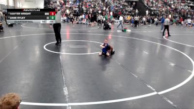 37 lbs Quarterfinal - Xavyer Wright, Mid West Destroyers vs Zane Ryley, Sherman Challengers