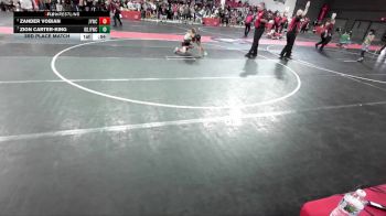 75 lbs 3rd Place Match - Zion Carter-King, Brown Deer Jr Falcons Wrestling Club vs Zander Vobian, Janesville Youth Wrestling Club