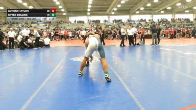 182 lbs Semifinal - Gunner Taylor, OH vs Bryce Collins, PA