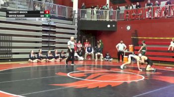 150 lbs Semifinal - Beckett Brock, Dubuque Senior vs Bryce Naber, Xavier, Cedar Rapids
