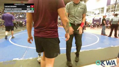 105 lbs Rr Rnd 1 - Lucas Sparks, Muskogee Rougher Youth Wrestling vs Damian Allsbrooks, Warhorse Wrestling Club