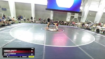 106 lbs Round 1 (8 Team) - Adrian Mincey, Minnesota Red vs Kian Kanekoa, Idaho