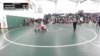 126 lbs 3rd Place - Anthony King, Masuk vs Coltyn Masse, Bristol Eastern