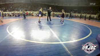 120 lbs 5th Place - Hayli White, Tuttle Wrestling Club vs Alli Taber, Shawnee Takedown Club