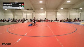 138 lbs Rr Rnd 3 - Abbie Johnson, Ponca City LadyCat Wrestling vs Sheila Phillips, Stillwater Lady Pioneers JH