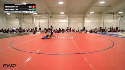 138 lbs Rr Rnd 3 - Abbie Johnson, Ponca City LadyCat Wrestling vs Sheila Phillips, Stillwater Lady Pioneers JH